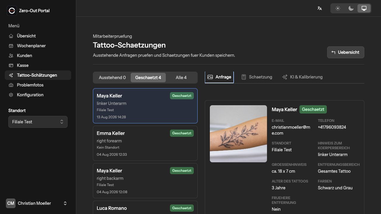 KI-gestützte Tattooeinschätzung
